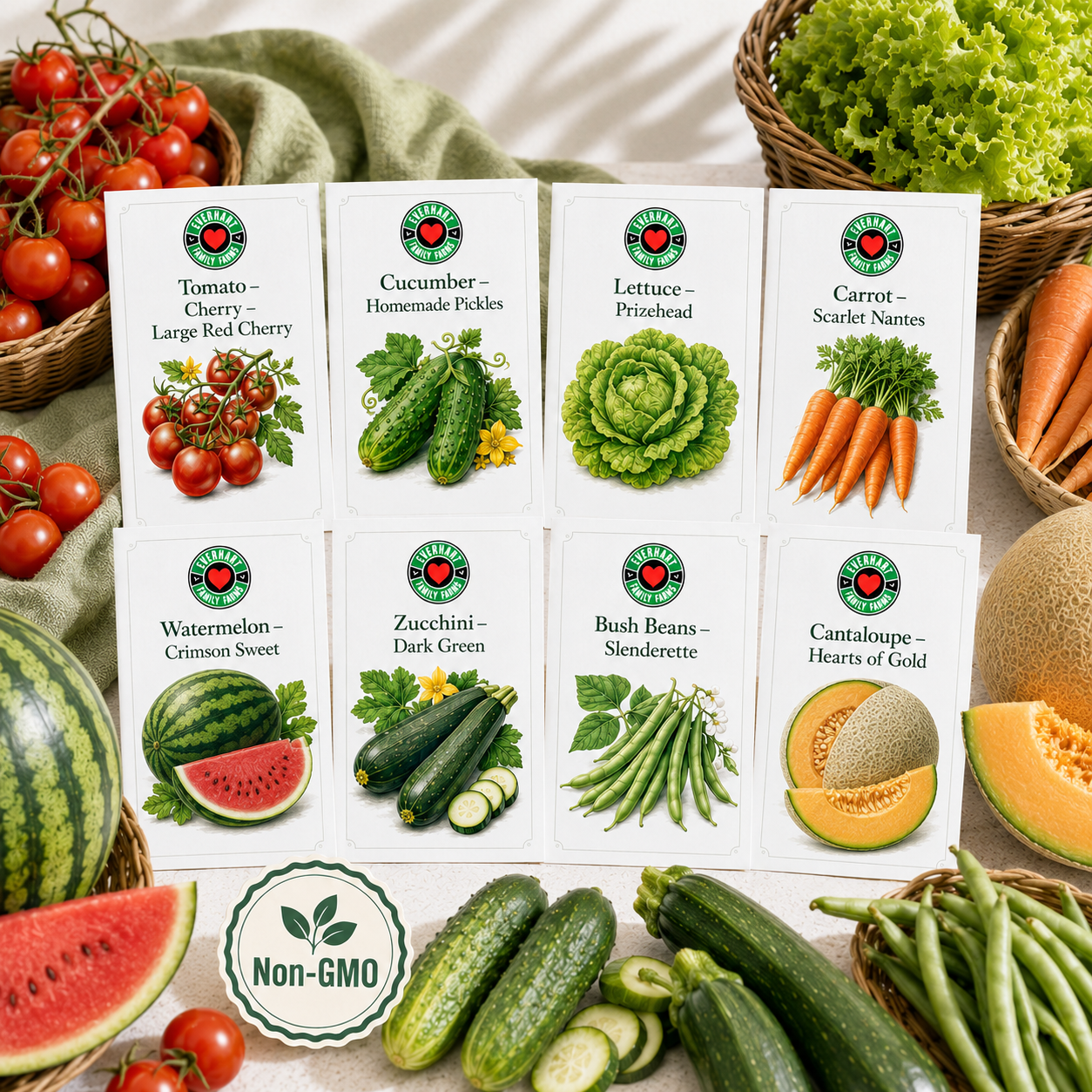 Garden Favorites Seeds Kit | Non-GMO Vegetable Seeds for Backyard Gardens