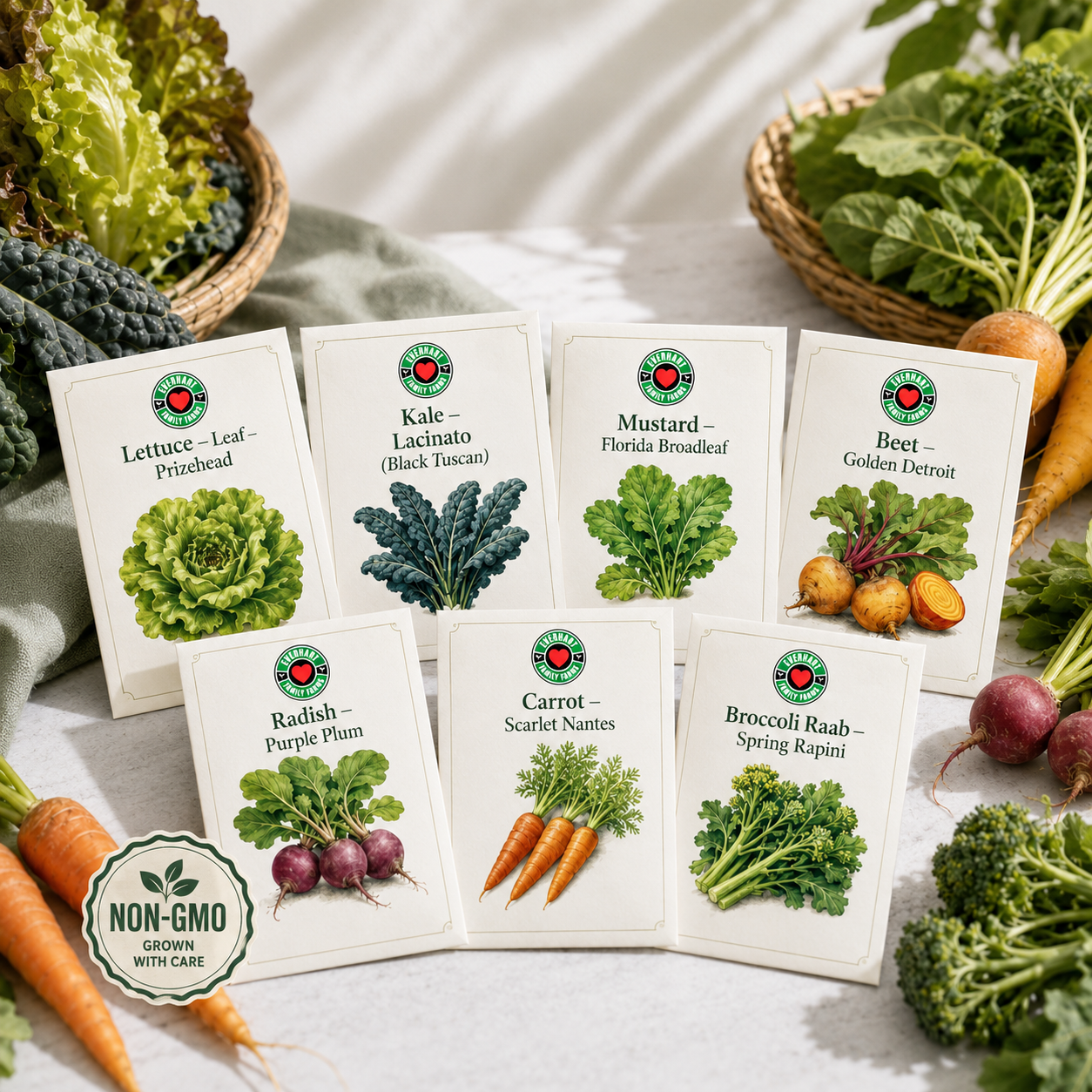 Cool Weather Seeds Kit | Non-GMO Vegetable Seeds for Fall & Spring Gardens