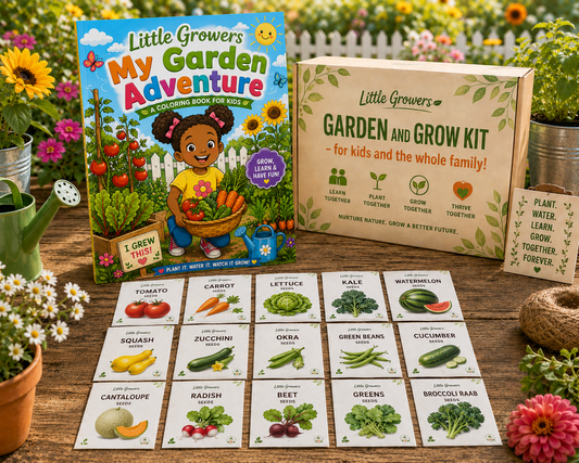 My Garden Adventures Kit - 15 Seed Packs and Coloring Book