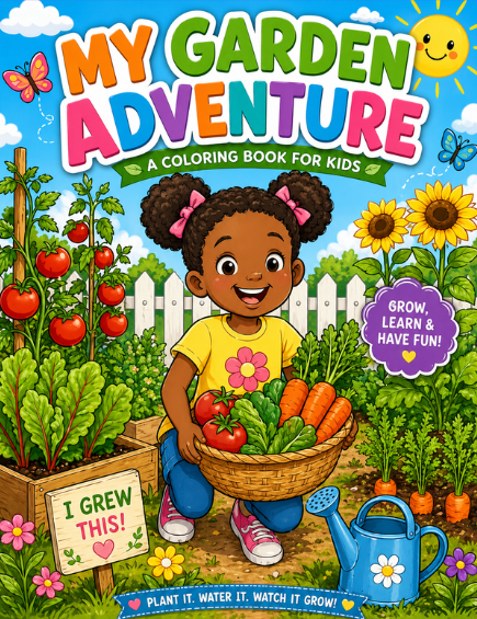 Little Growers: My Garden Adventure: A Fun & Educational Gardening Coloring Book for Kids Ages 6–10 (Little Growers Series)