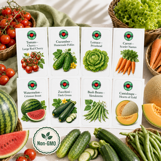 Garden Favorites Seeds Kit | Non-GMO Vegetable Seeds for Backyard Gardens
